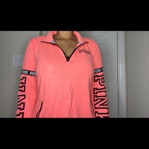 PINK PULL OVER HOOD